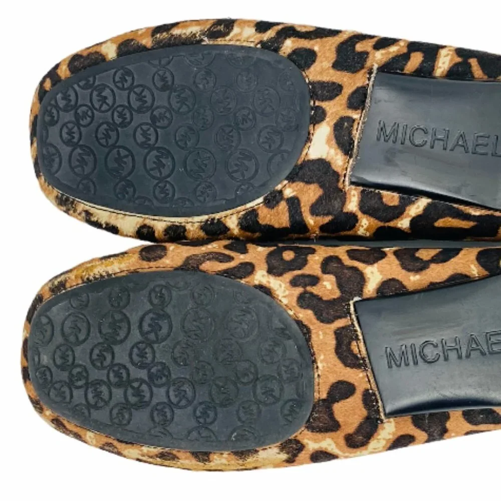 Michael Kors Animal Print Leather Loafers Sz 8.5 - Picture 10 of 12
